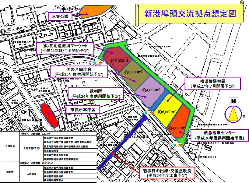 新港町の地図