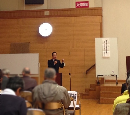 亀井県議がスピーチをして下さいました