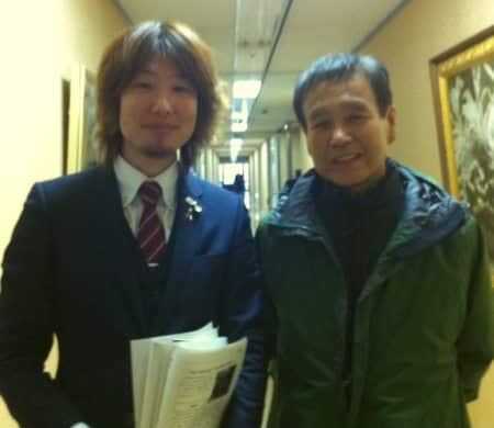 木村さんとフジノ（この写真は2012年2月のものです）