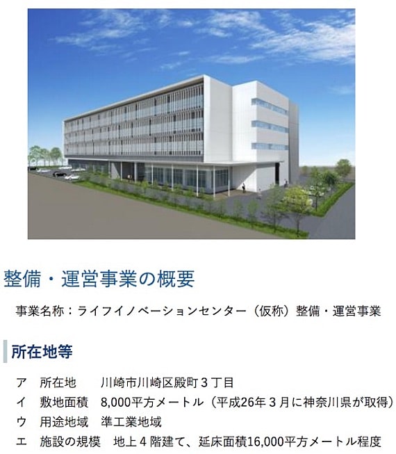 神奈川県がすすめているライフイノベーションセンター