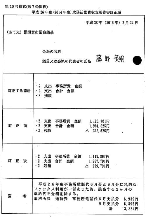 受理された「訂正願」