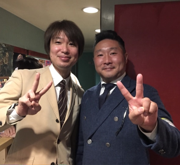 「お結」代表の和田さんとフジノ