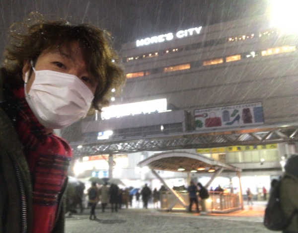 横須賀に戻るとワイデッキも雪が積もっていました