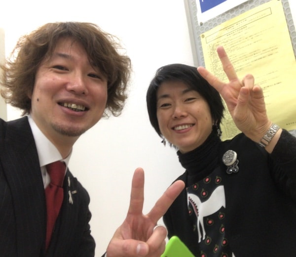 平塚市議会議員の江口友子議員とフジノ