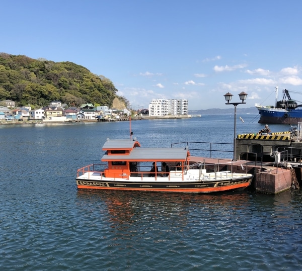 西叶神社側から浦賀の渡船乗り場へ向かいました