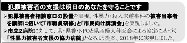 政策チラシ「実績編」より