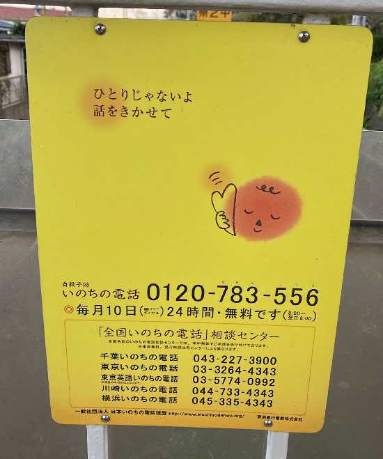 こちらの看板はほとんどの駅に設置してありますので、確認してみて下さい